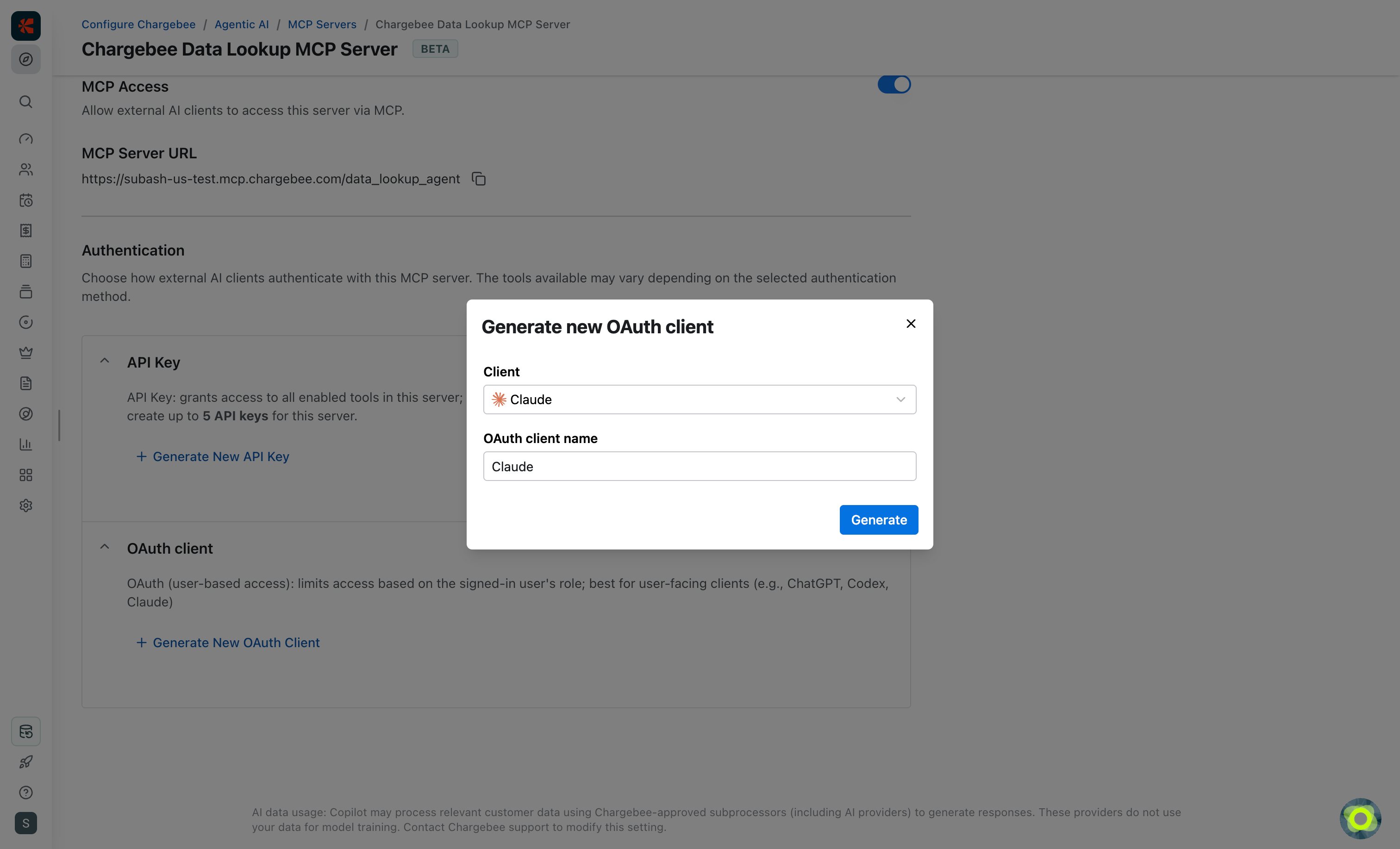 Authentication OAuth