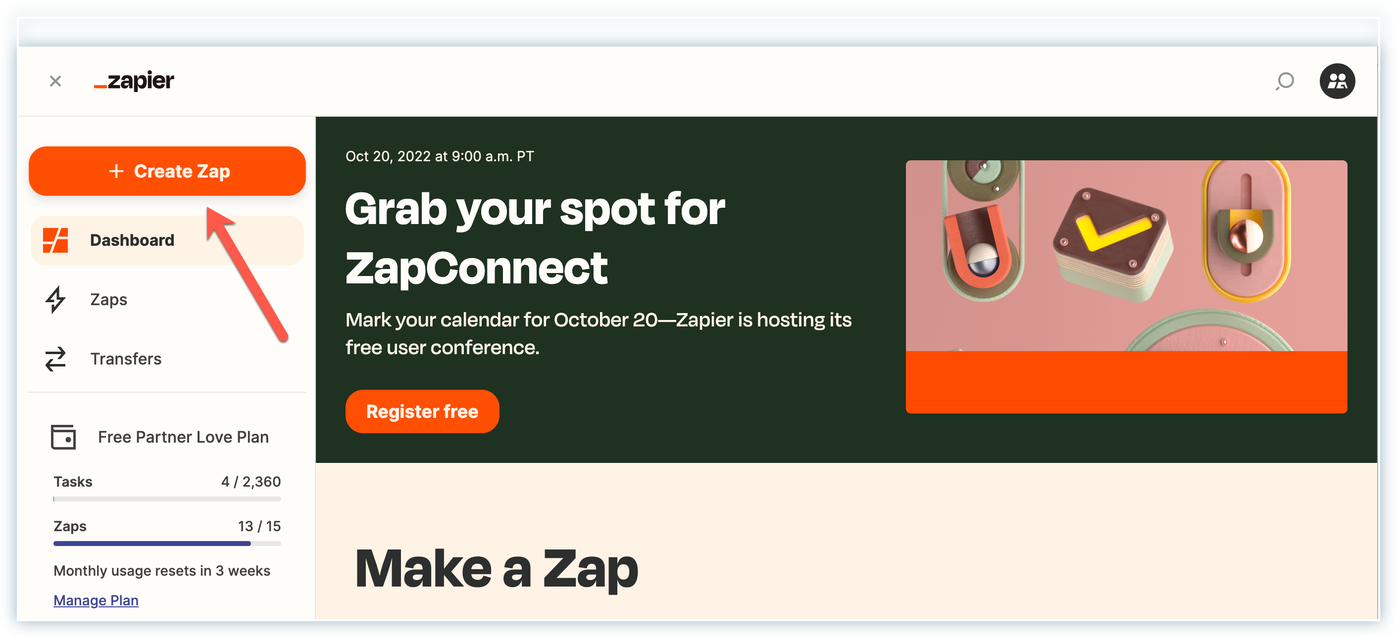 Create Zap