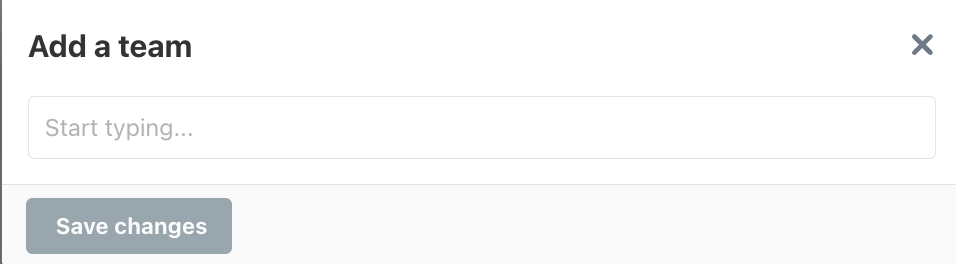 Add a team option in the Teams section in Chargebee Growth