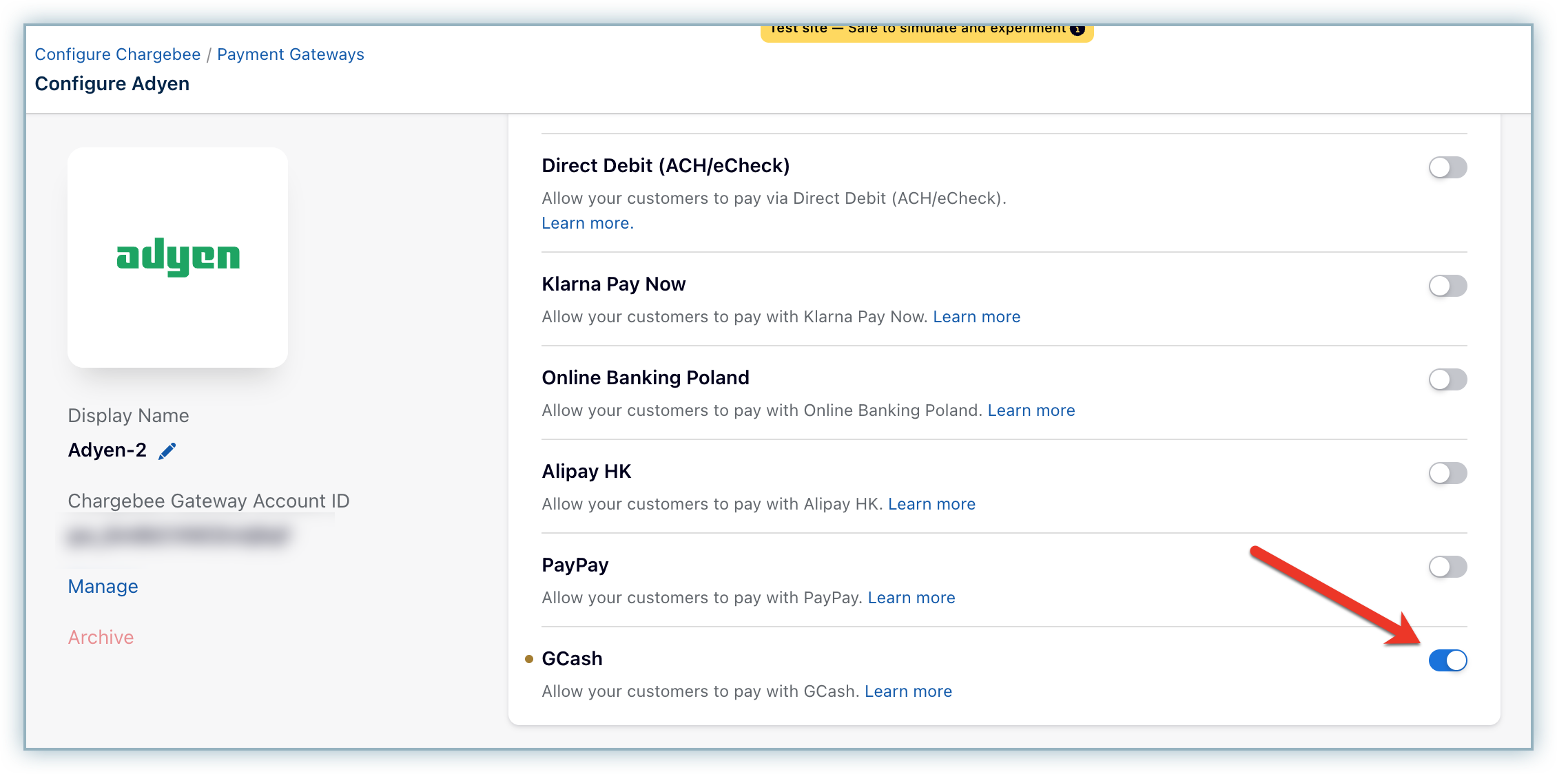 Enable GCash