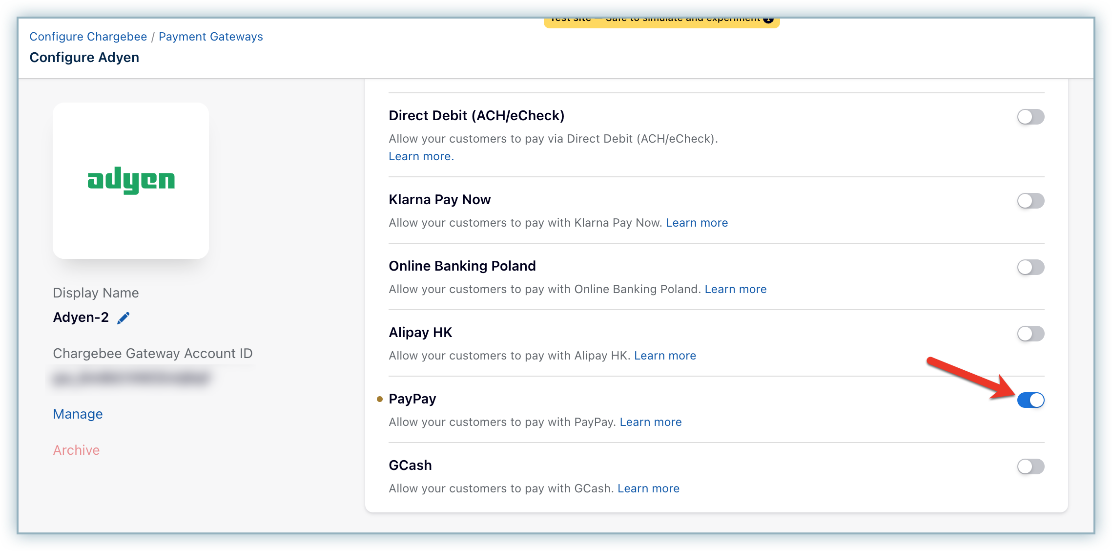 Enable PayPay