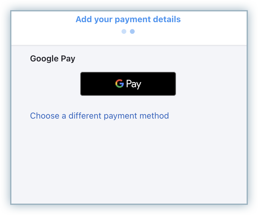 GPay button